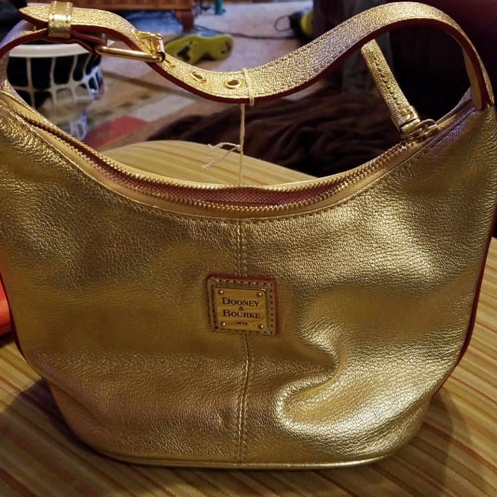 COPY - Gold Dooney small bucket bag